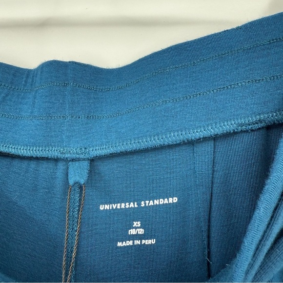 Universal Standard TravelKnit Wide Leg Pants in Blue Teal Size XS or 10-12 - Picture 7 of 14
